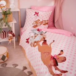 Acrobatie en folie Linge de lit