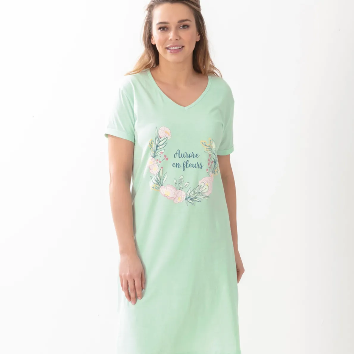 Aurore en fleurs Chemise de nuit