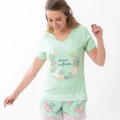 Aurore en fleurs Pyjama short