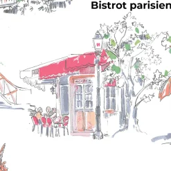 Balade dans Paris Housse de couette