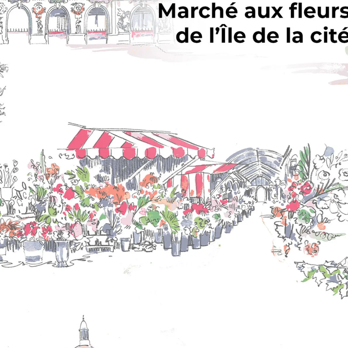 Balade dans Paris Housse de couette