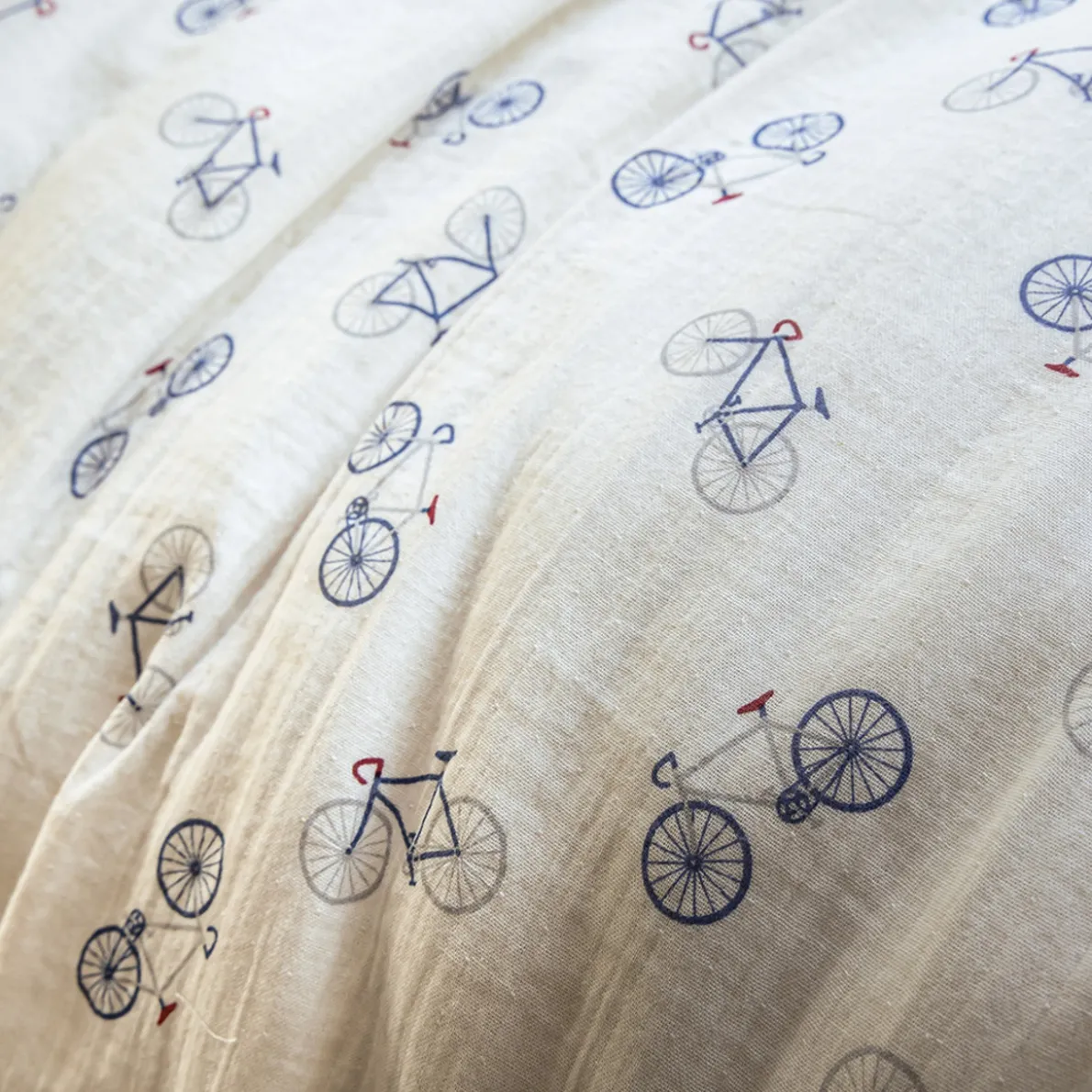 Balade à vélo Linge de lit