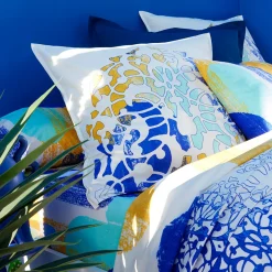 Bleu majorelle Taie d'oreiller