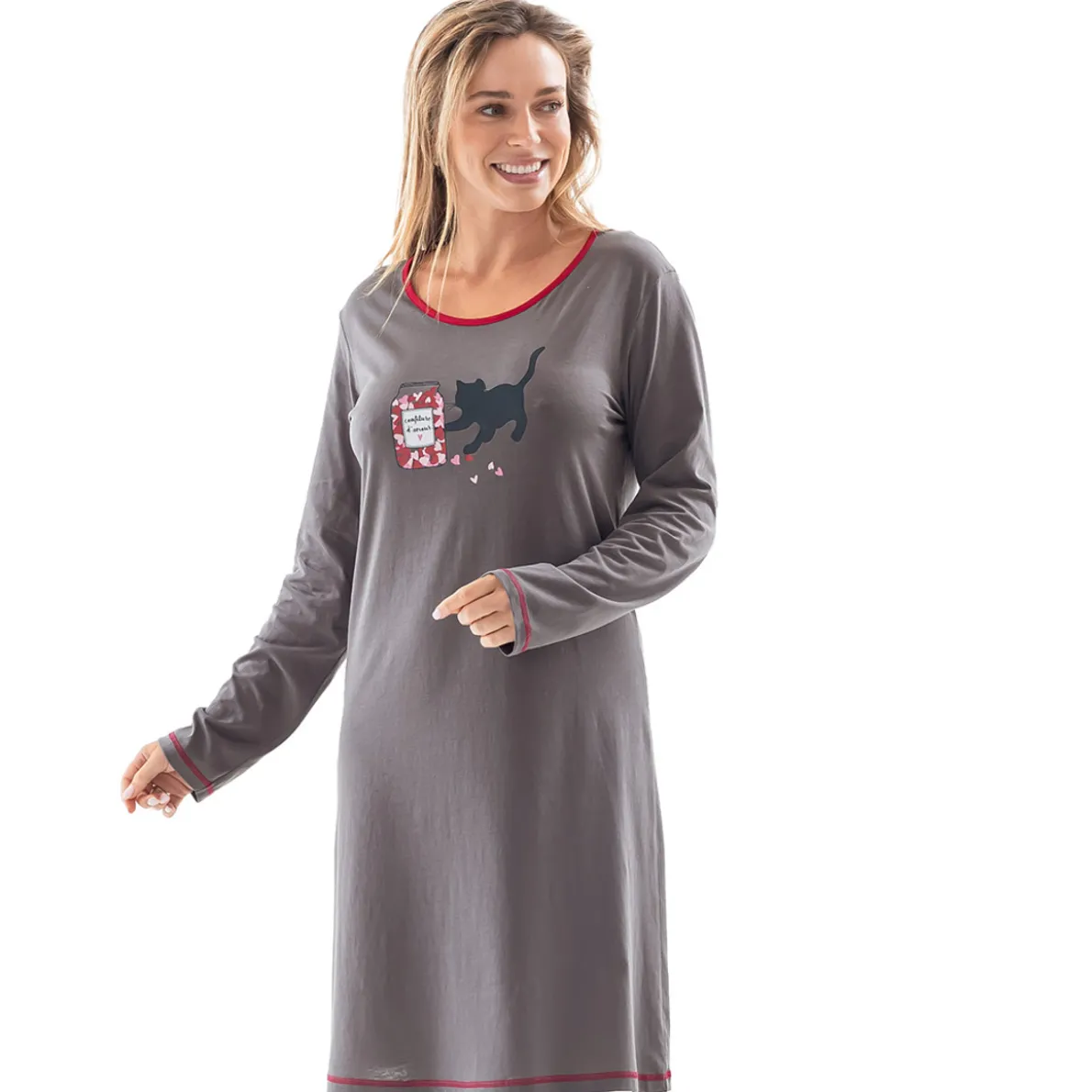 Bouquet d'amour Maxi t-shirt gris