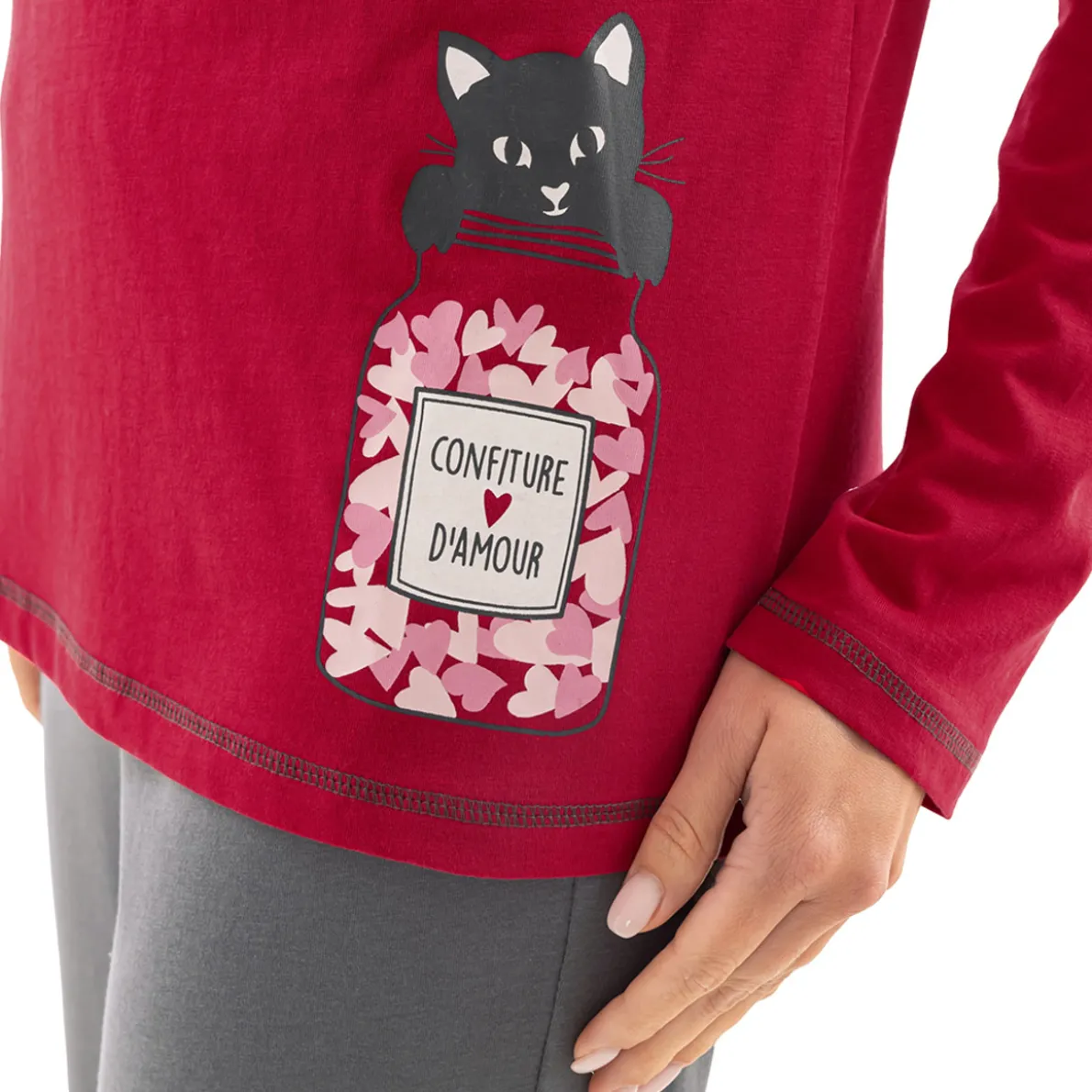 Bouquet d'amour Pyjama cerise