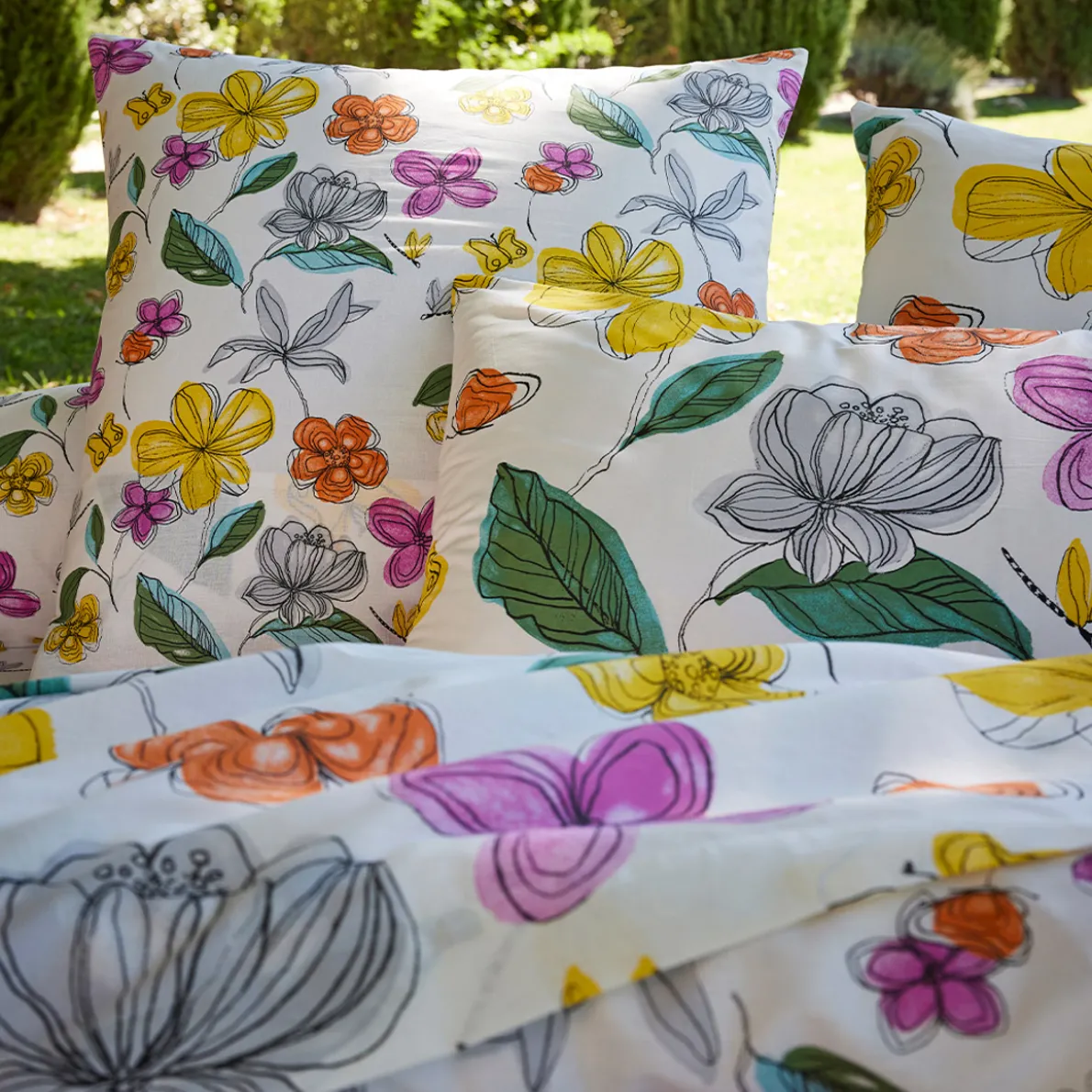 Carnet de fleurs Linge de lit