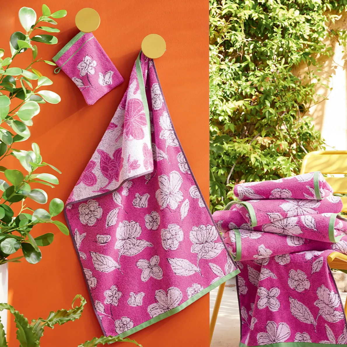 Carnet de fleurs Maxi drap de bain