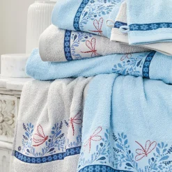 Cascades florales Drap de bain