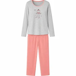 Chat neige Pyjama gris