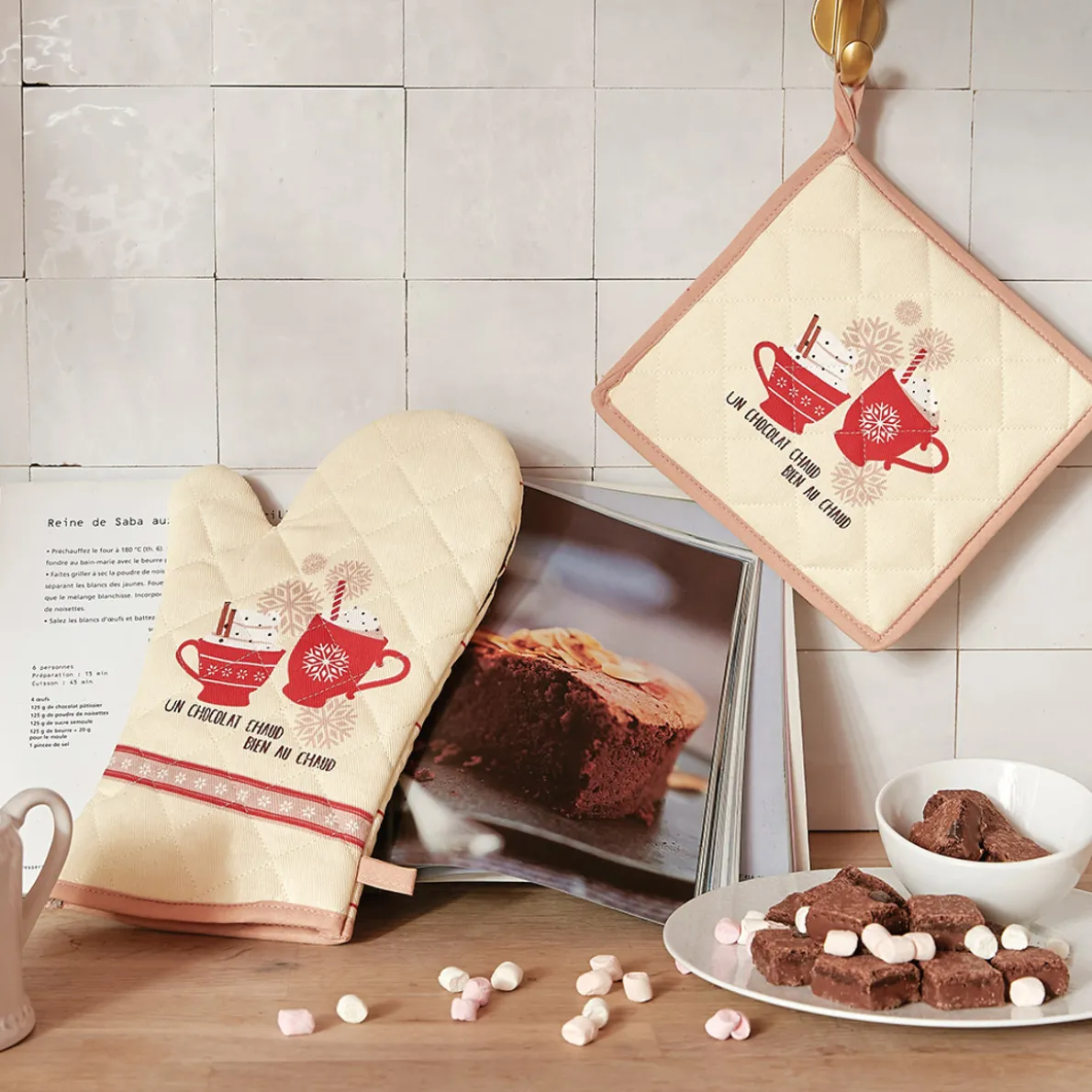 Chocolat chaud Gant et manique