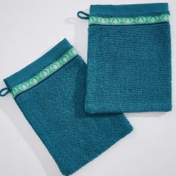 Chouette la nuit 2 gants de toilette