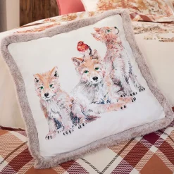 Câlins en forêt Housse de coussin et coussin