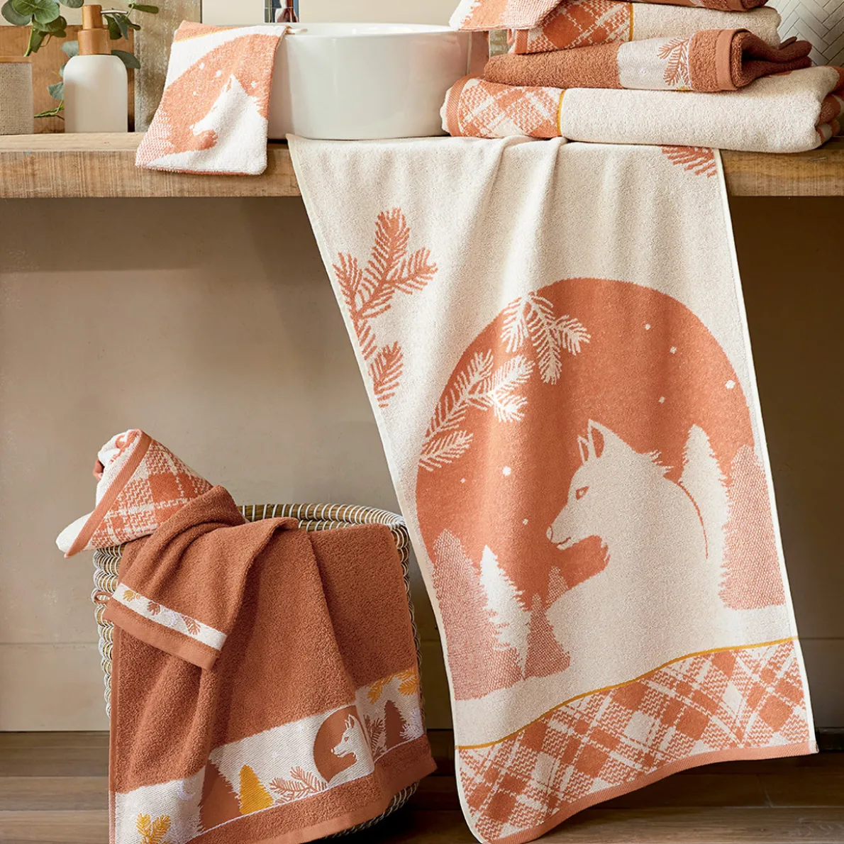 Câlins en forêt Maxi drap de bain