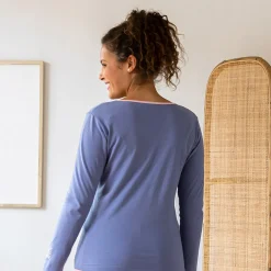 Club sagette T-shirt bleu lavande