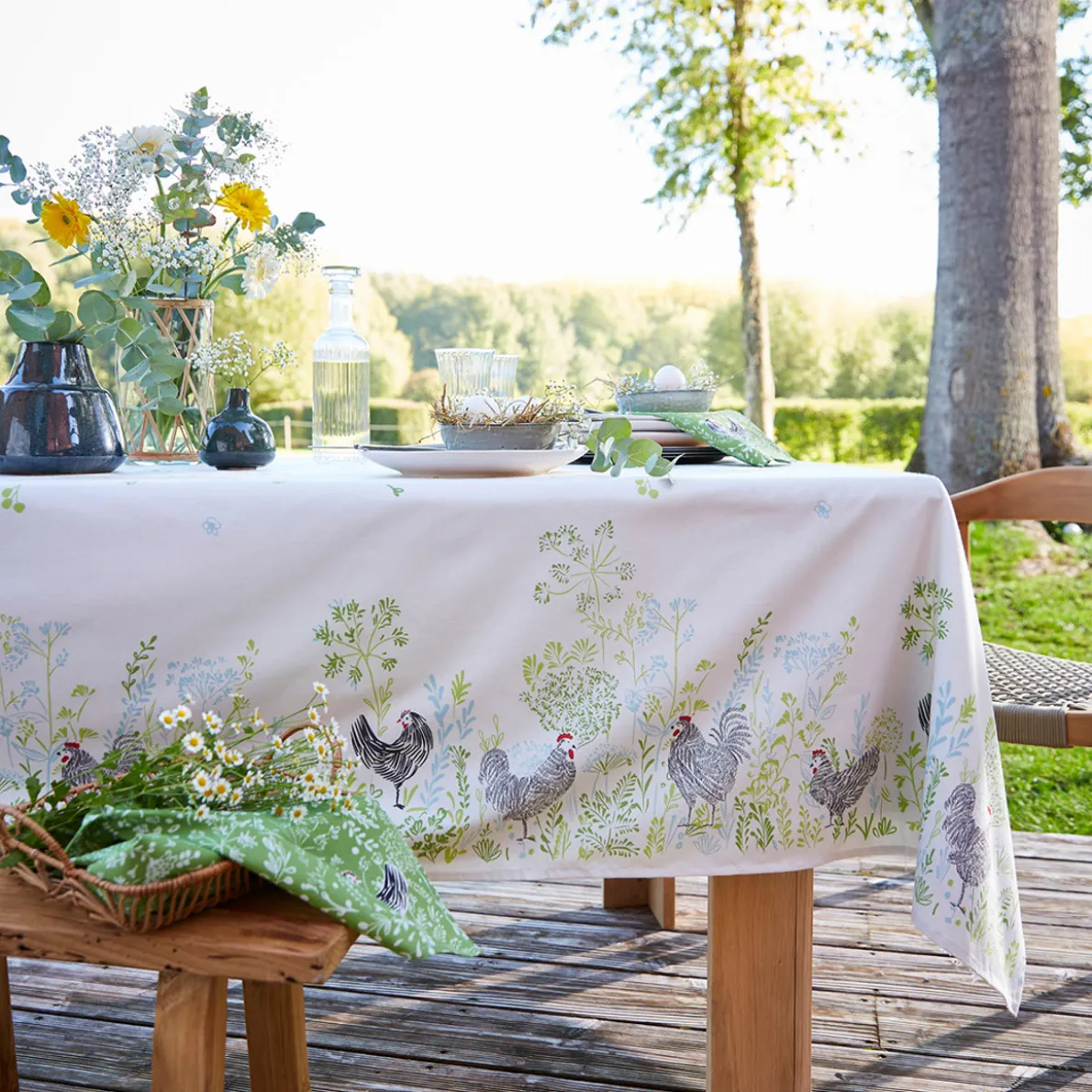 Cocottes en herbe Nappe