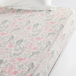 Coeur en fleurs Drap-housse