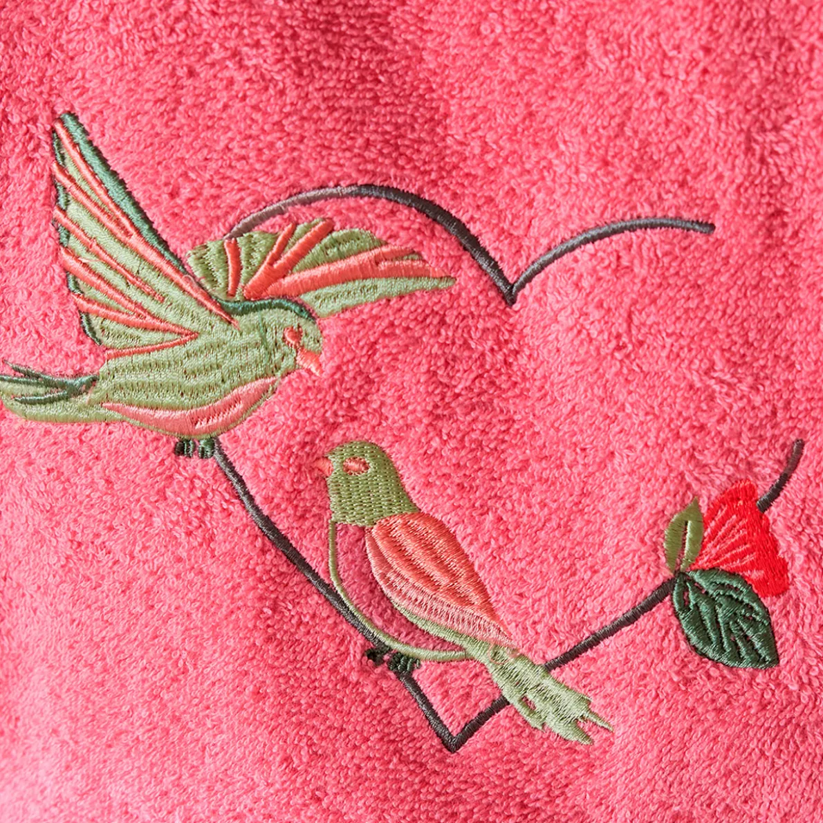Coeur en fleurs Peignoir