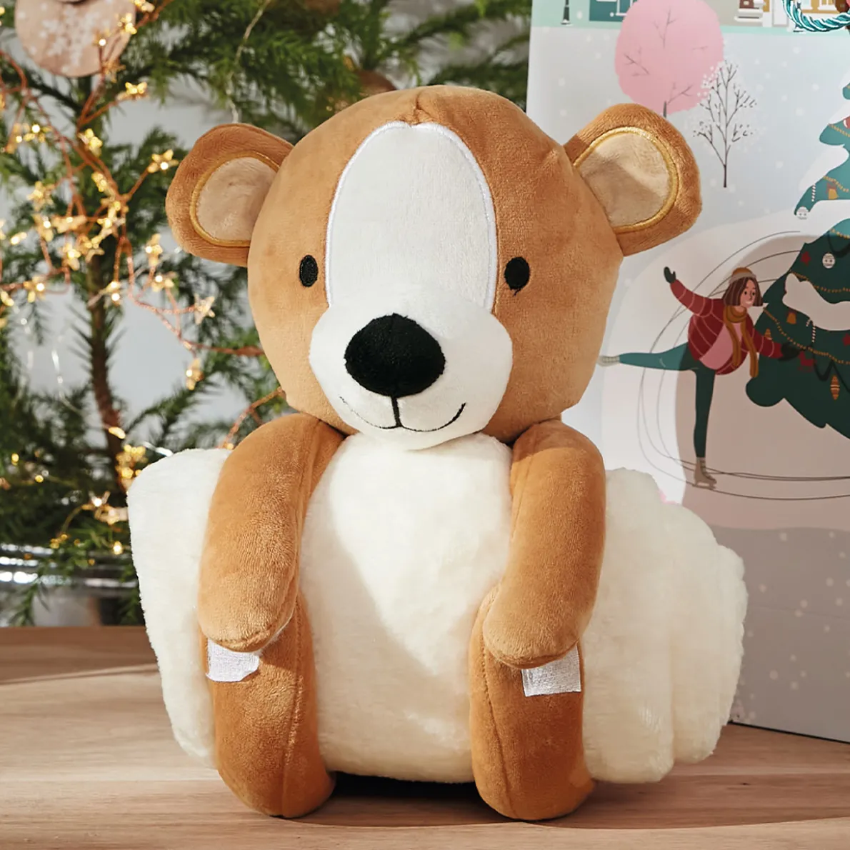 Copains câlins Plaid et peluche