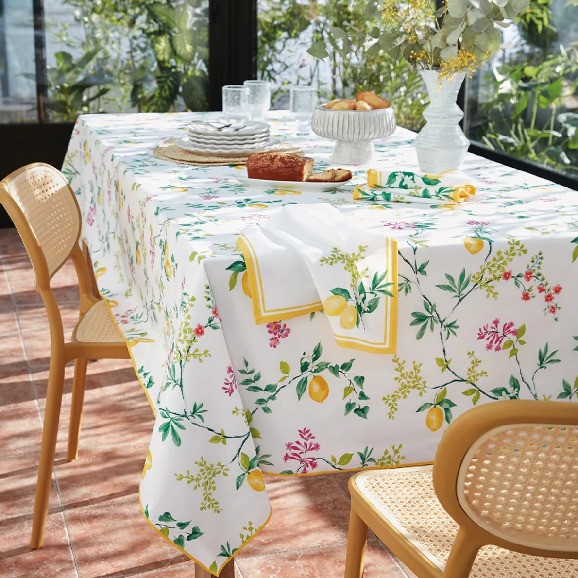 Couleur citron Nappe