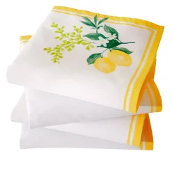 Couleur citron Serviettes de table