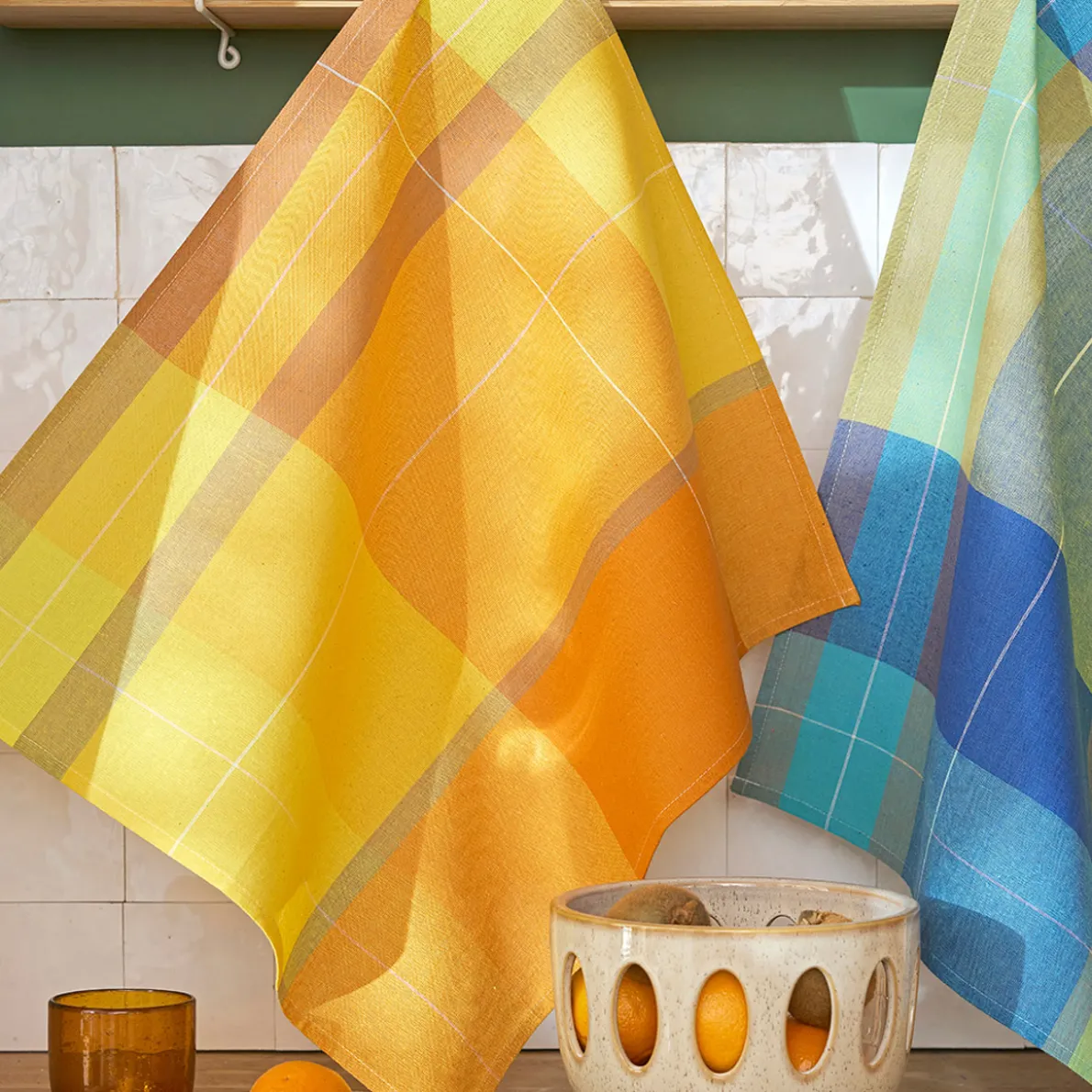 Couleurs antillaises 2 torchons