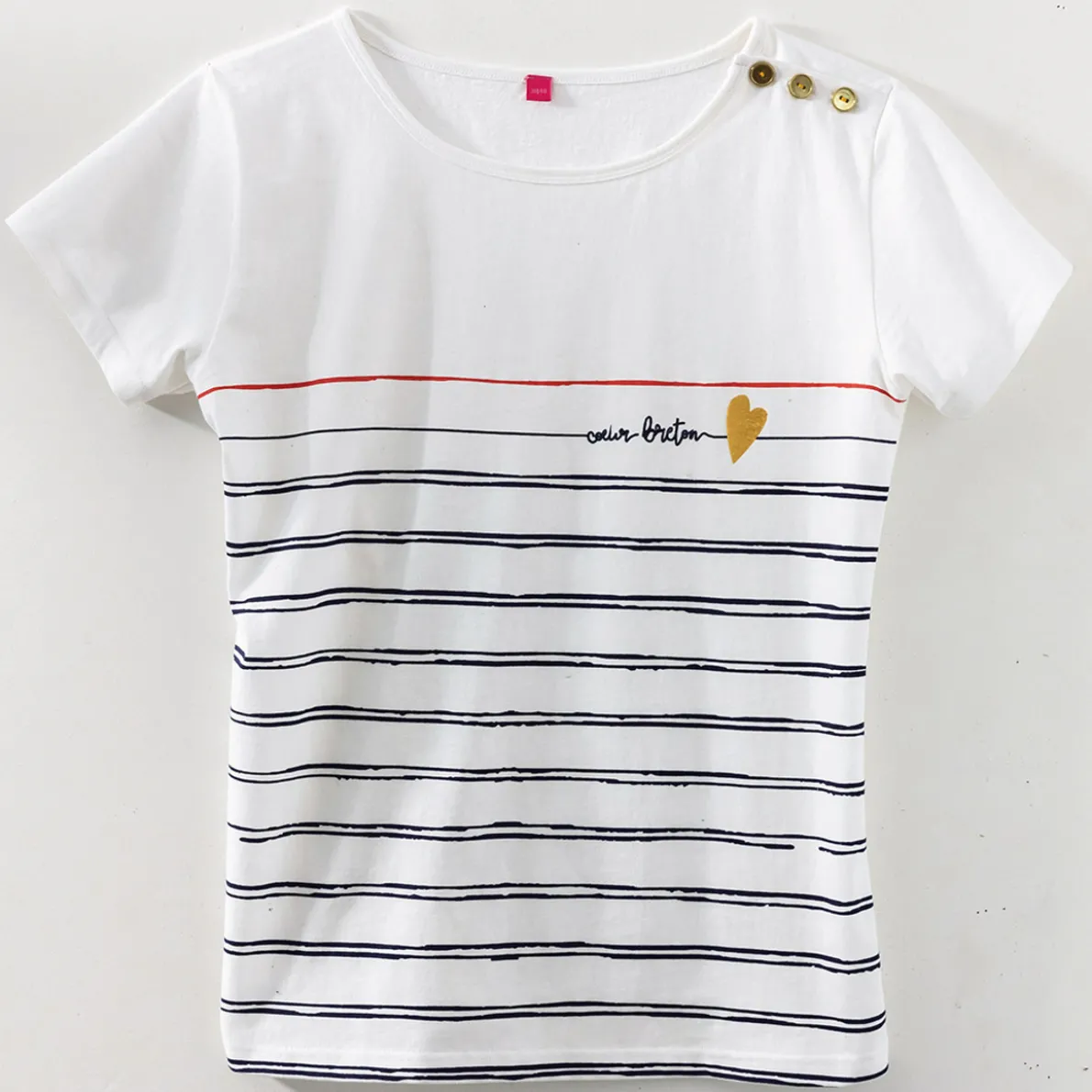 Cœur breton T-shirt rayé
