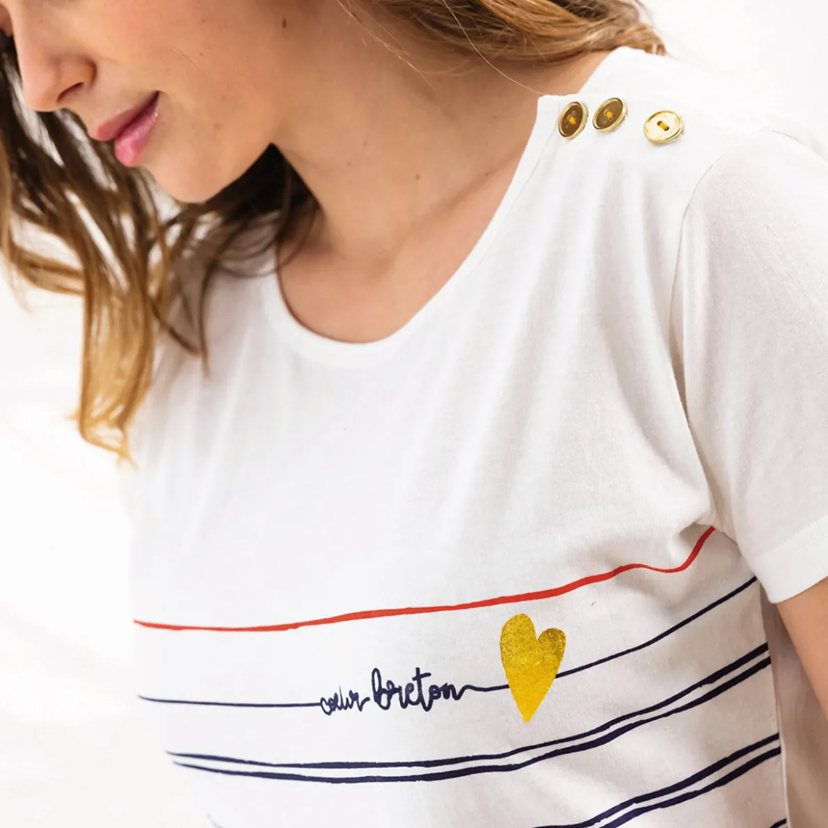 Cœur breton T-shirt rayé