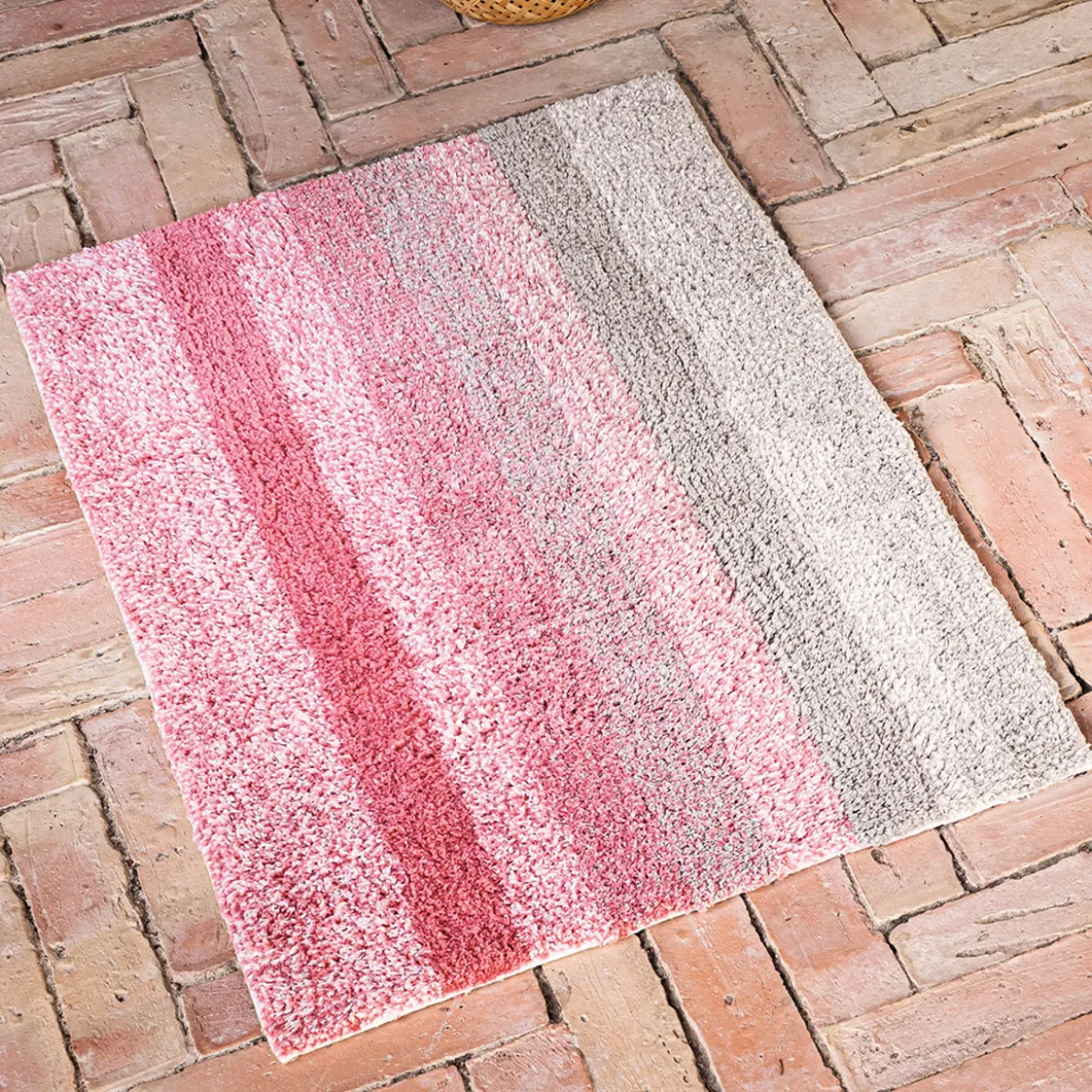 Douce géométrie Tapis de bain tufté