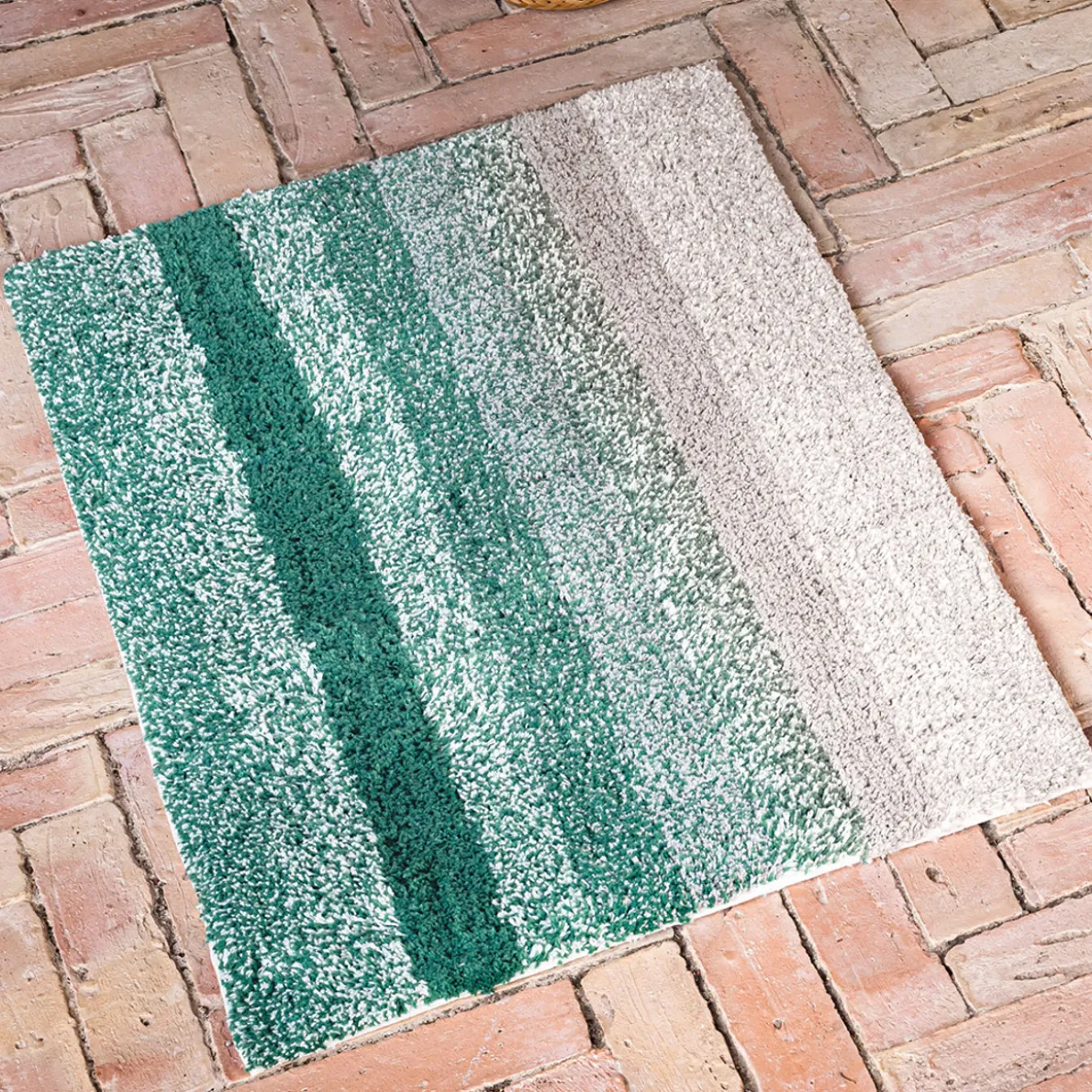 Douce géométrie Tapis de bain tufté