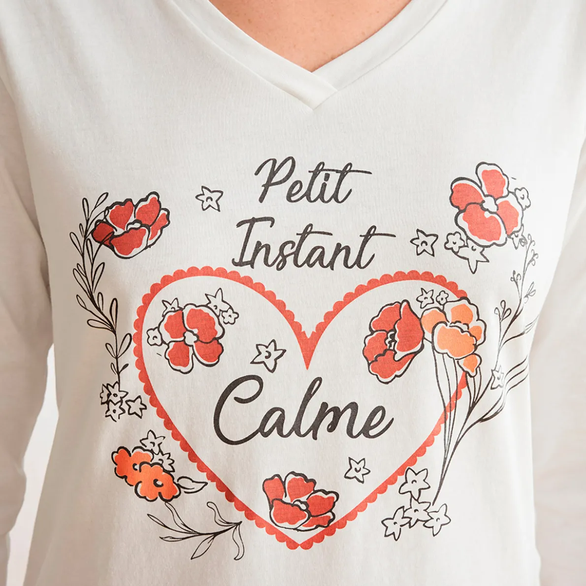 Douces rimes T-shirt blanc