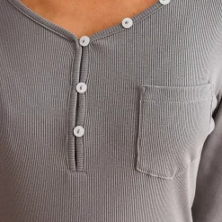 Douces rimes T-shirt gris plomb
