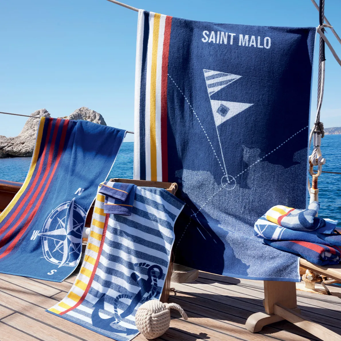 Départ à Saint Malo Serviette de bain
