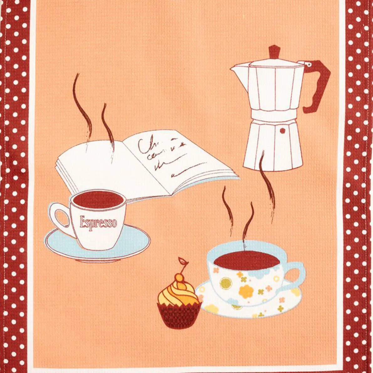 Détente et cappuccino 2 essuie-mains