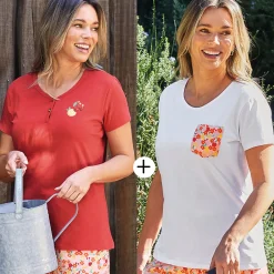 Eclats de jardin Lot de 2 t-shirts