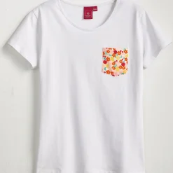 Eclats de jardin T-shirt blanc