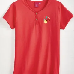 Eclats de jardin T-shirt cerise