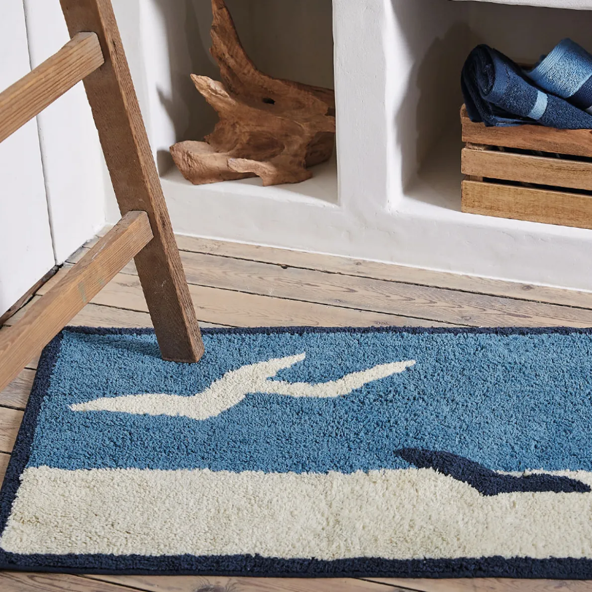 En pleine mer Tapis de bain