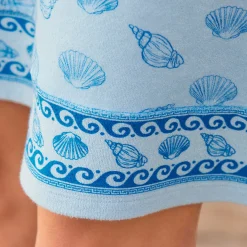 Escale à Santorin Robe imprimée