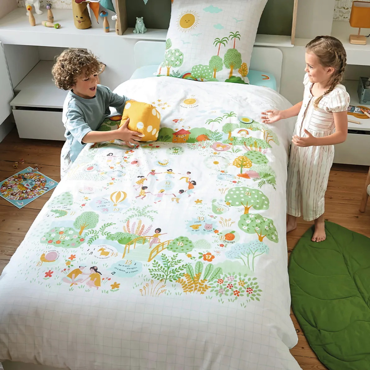 Et si on jouait ensemble Housse de couette et taie d'oreiller
