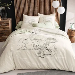 Famille heureuse Drap