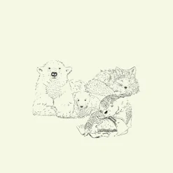 Famille heureuse Drap