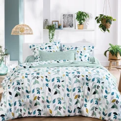 Feuille à feuille Housse de couette et taie d'oreiller