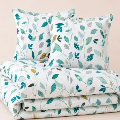 Feuille à feuille Housse de couette et taie d'oreiller