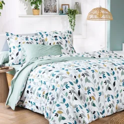 Feuille à feuille Housse de couette et taie d'oreiller