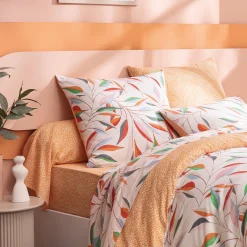 Feuilles à fleurs Linge de lit