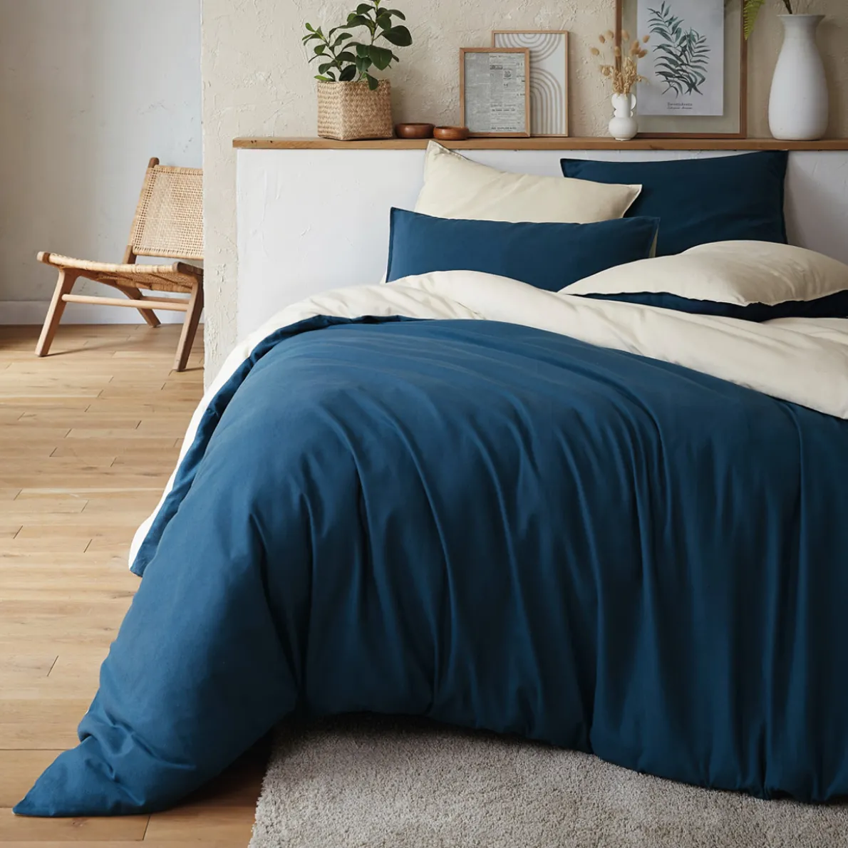 Flanelle unie Housse de couette