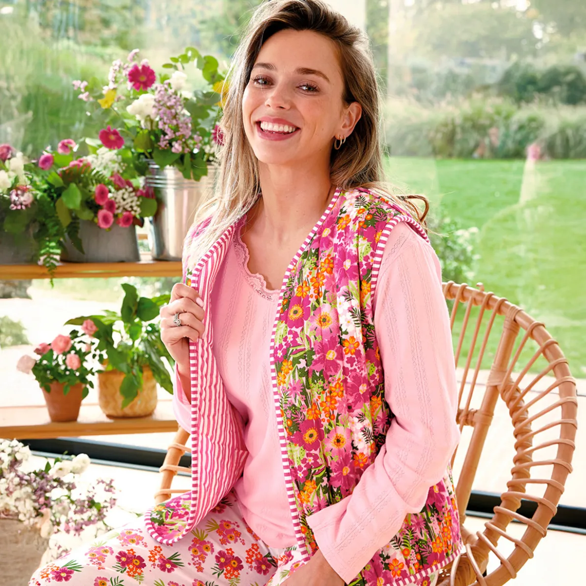 Floralia Gilet matelassé