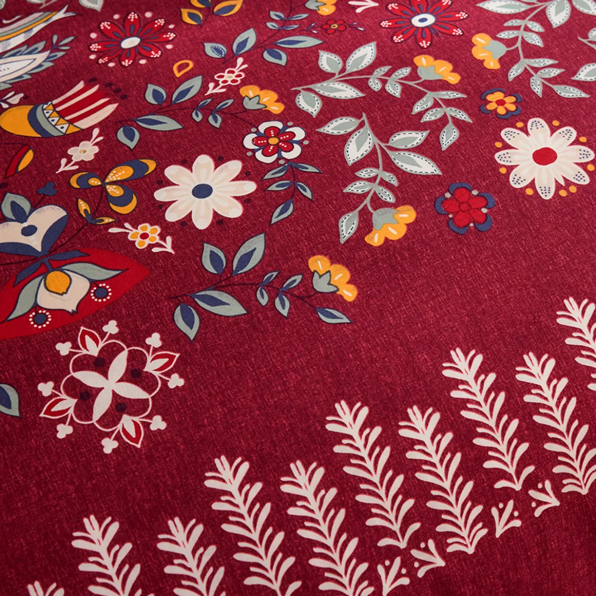 Folk en fleurs Drap