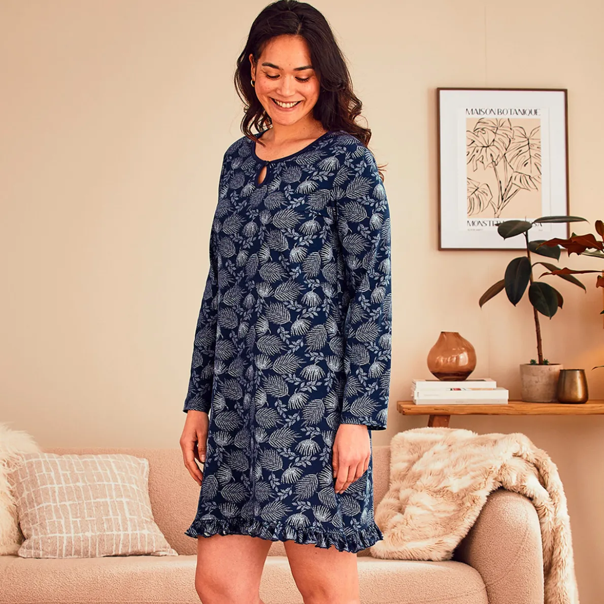 Forêt bleue Chemise de nuit