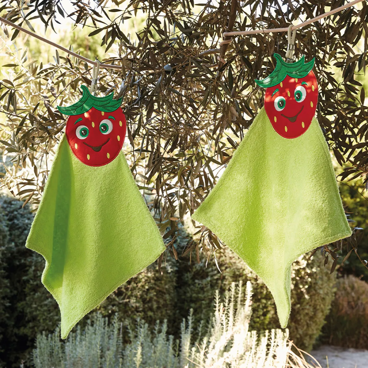 Fruitos rigolos 2 essuie-mains